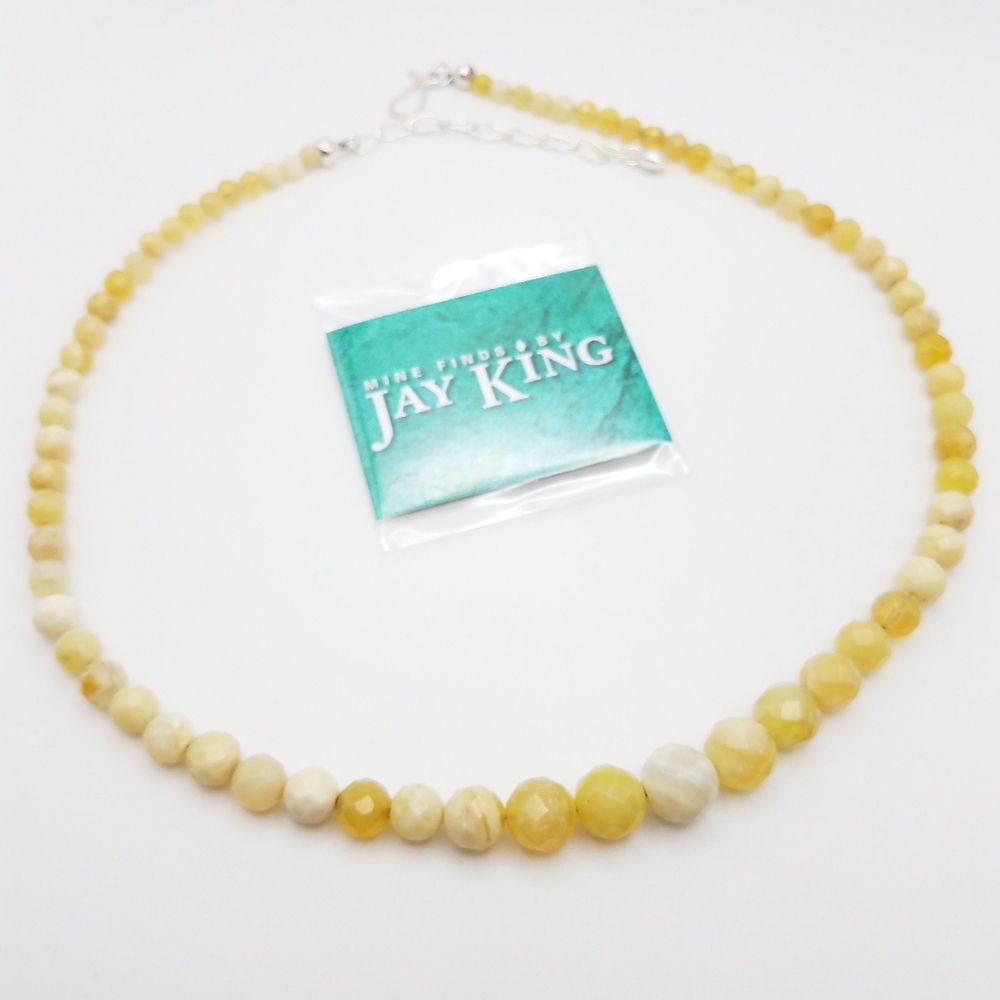 Jay King DTR Yellow Opal Beaded Necklace unworn